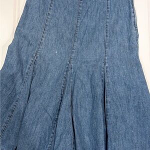 Vintage Tommy Hilfiger Denim Skirt Pleated Y2K 2000’s Size 8